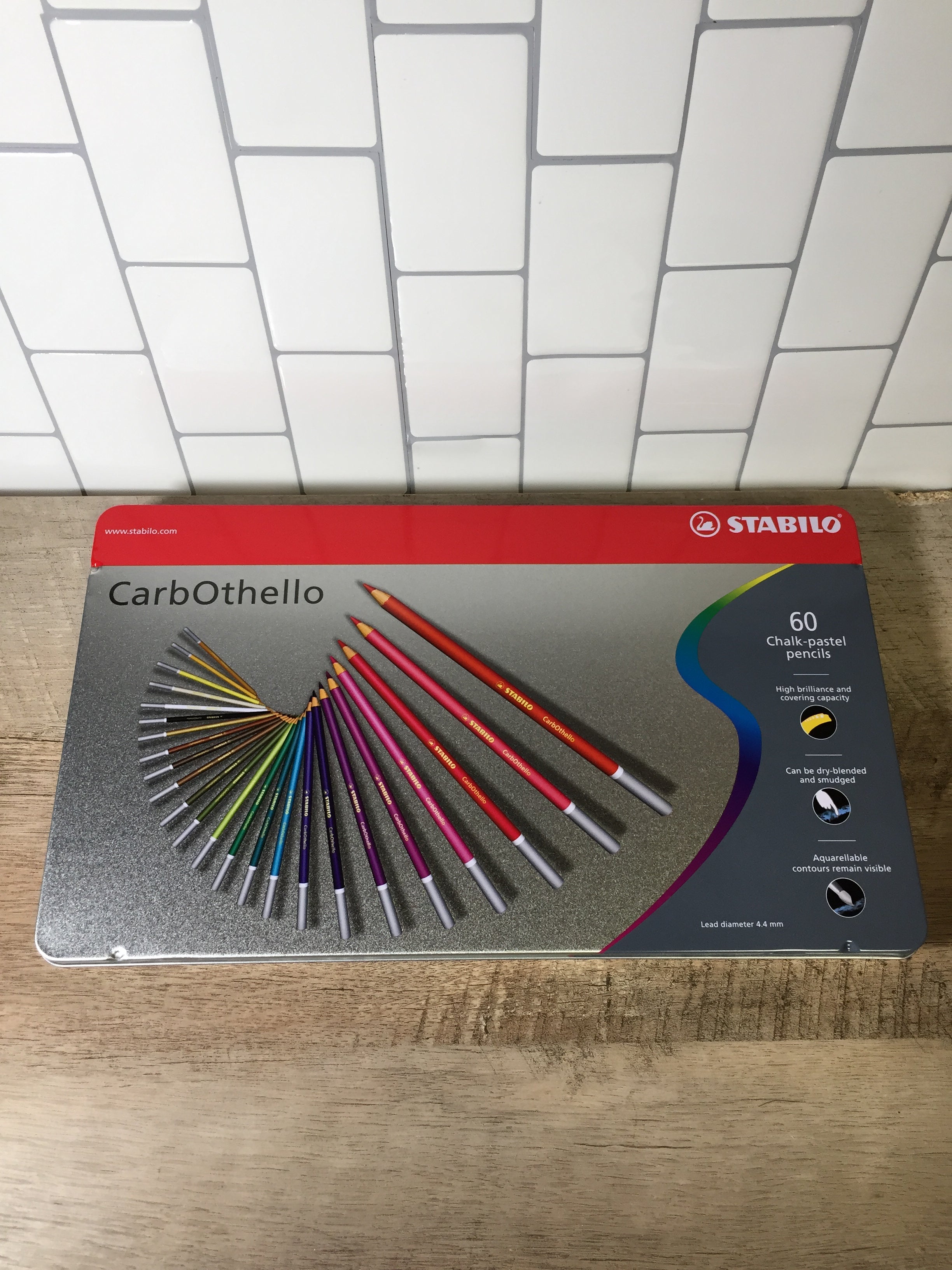 STABILO Carbothello Pastel Pencil, 60-Color Set, 1-pack (1460-6) | OPEN BOX (6948724703415)